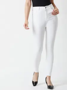 BAESD Women Skinny Fit High-Rise Clean Look Stretchable Jeans