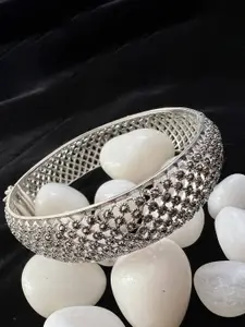 Arte Jewels 925 Sterling Silver Marcasite Stones Bangle