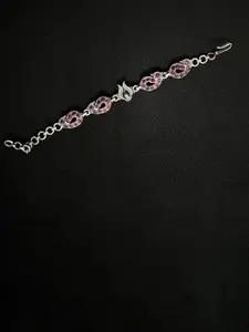 Arte Jewels Silver Rhodium-Plated Wraparound Bracelet