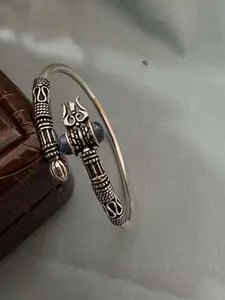 Arte Jewels 925 Sterling Silver Lord Shiva Trident Bangle