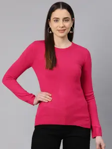 Marks & Spencer Women Solid Acrylic Pullover