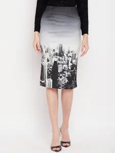 STYLE BLUSH Printed  Knee-Length Skirts