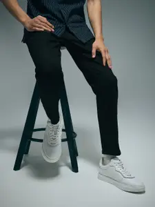 Flying Machine Men Tapered Fit High-Rise Clean Look Cotton Jeans