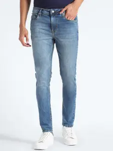 Flying Machine Men Skinny Fit Low Distress Light Fade Stretchable Jeans