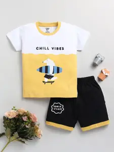 Toonyport Boys Graphic Printed T-shirt with Shorts