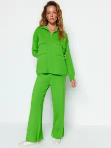 Trendyol Shirt Collar Top & Trouser