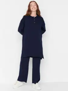 Trendyol Polo Collar T-Shirt With Trousers