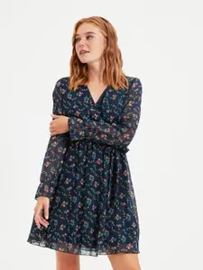 Trendyol Floral Printed Fit & Flare Dress
