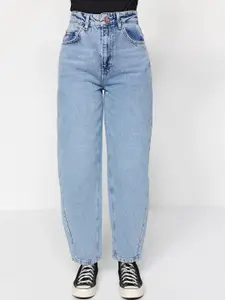 Trendyol Women Mid-Rise Heavy Fade Cotton Clean Look Jeans