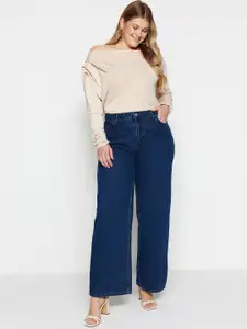 Trendyol Women Mid Rise Clean Look Pure Cotton Jeans