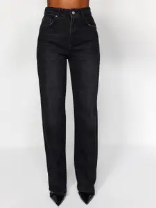 Trendyol Women Mid-Rise Clean Look Light Fade Pure Cotton Jeans