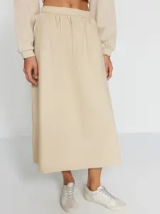 Trendyol Cotton Flared Midi Skirts