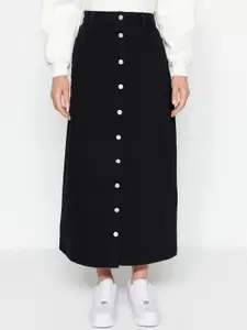 Trendyol Pure Cotton A-Line Midi Skirts