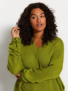 Trendyol Ribbed Acrylic Pullover Sweaters