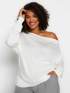 Trendyol Off-Shoulder Drop-Shoulder Sleeves Pullover Sweaters