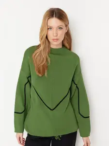 Trendyol Mock Collar Acrylic Pullover