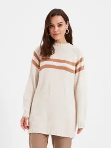 Trendyol Striped Acrylic Pullover