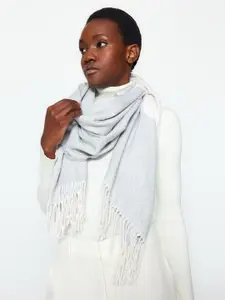 Trendyol Colourblocked Pure Cotton Scarf
