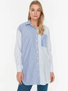 Trendyol Opaque Striped Casual Shirt