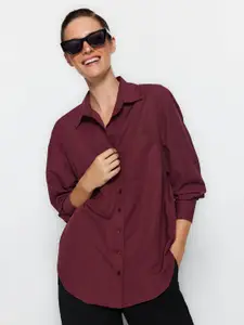 Trendyol Spread Collar Casual Shirt