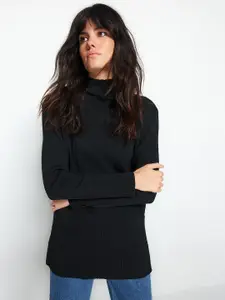 Trendyol Striped Turtle Neck Pullover Sweater