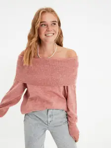 Trendyol Acrylic Off-Shoulder Pullover Sweaters