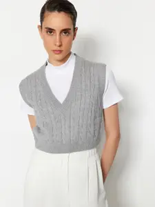 Trendyol Cable Knit Sweater Vest