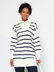 Trendyol Striped Longline Pullover