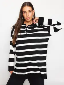 Trendyol Striped Oversized Pullover