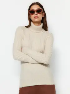 Trendyol Ribbed Turtle Neck Pullover Sweaters