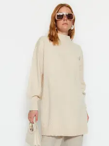 Trendyol Open Knit Longline Pullover