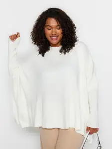 Trendyol Women White Longline Pullover