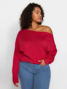 Trendyol Off-Shoulder Long Sleeves Pullover