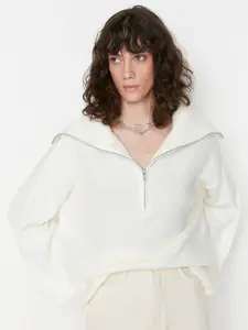 Trendyol Shawl Collar Long Sleeves Pullover