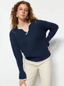 Trendyol Cable Knit Acrylic Pullover