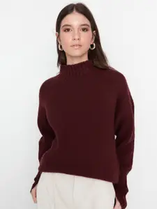 Trendyol Mock Collar Pullover Sweaters