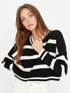 Trendyol Striped Acrylic Pullover