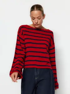 Trendyol Striped Acrylic Pullover