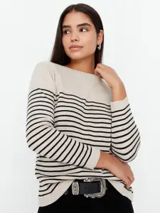 Trendyol Striped Pure Acrylic Pullover
