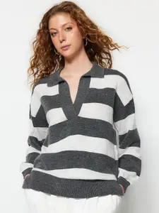 Trendyol Striped Pullover Sweater