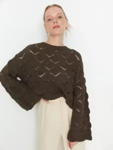 Trendyol Open Knit Design Acrylic Pullover