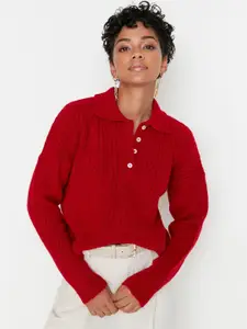 Trendyol Cable Knit Acrylic Pullover