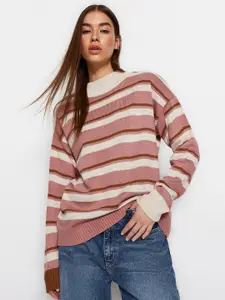 Trendyol Striped Pullover Acrylic Sweater