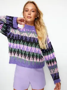 Trendyol Self Design Cable Knit Pullover
