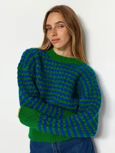 Trendyol Cable Knit Self Design Acrylic Pullover