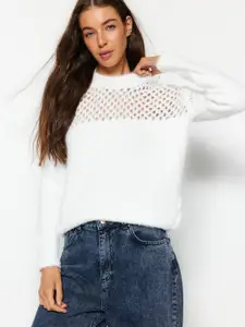Trendyol Self Design Pullover Sweaters