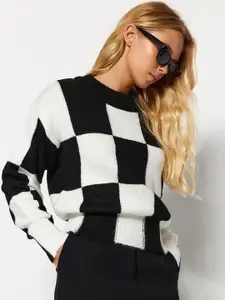 Trendyol Checked Pullover Sweater
