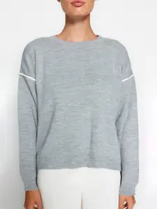 Trendyol Round Neck Long Sleeves Acrylic Pullover