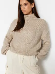 Trendyol Mock Collar Acrylic Pullover