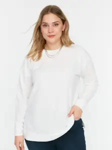 Trendyol Drop Shoulder Sleeves Longline Sweatshirt